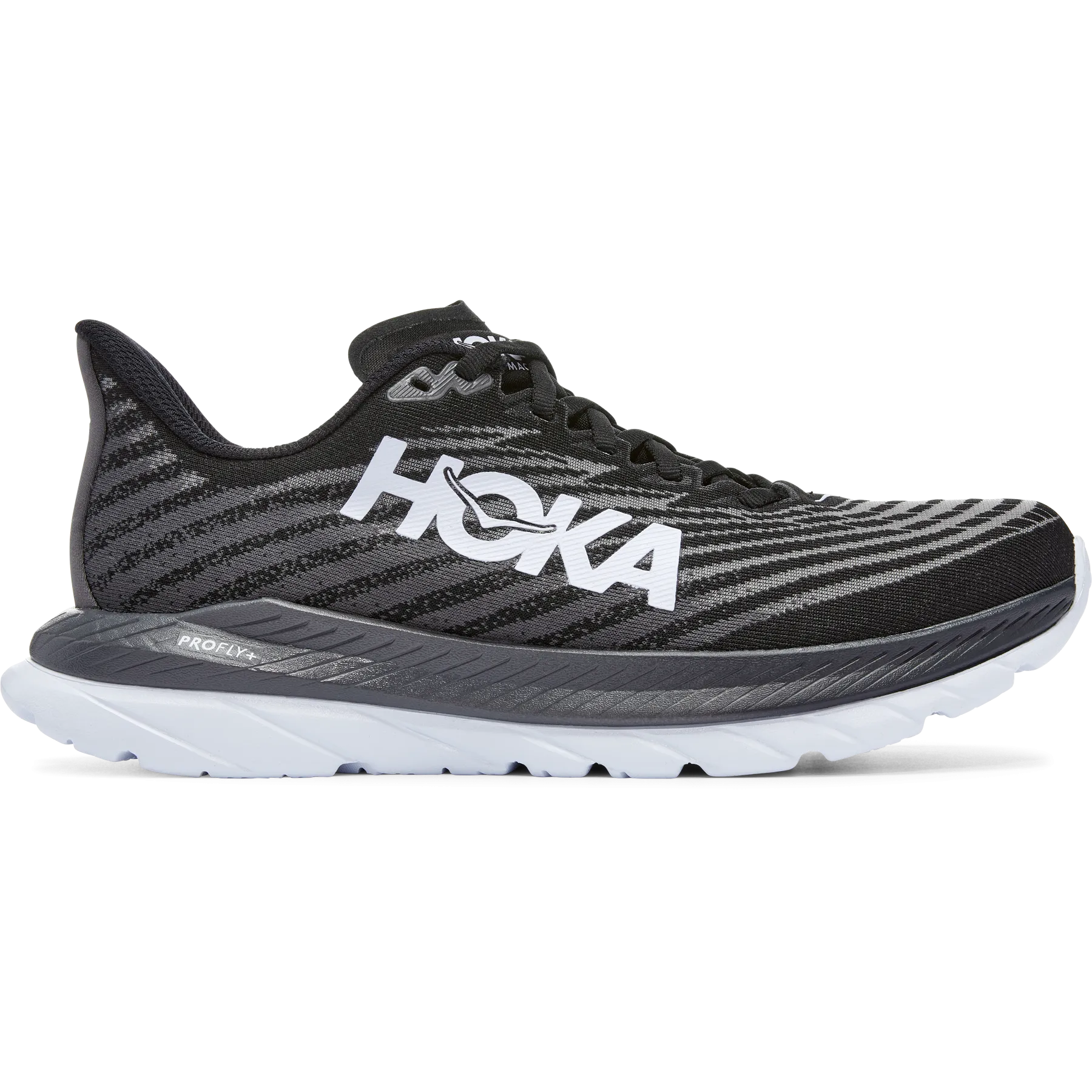 Women's Hoka One One Mach 5, Black/Castlerock, 9 B Medium