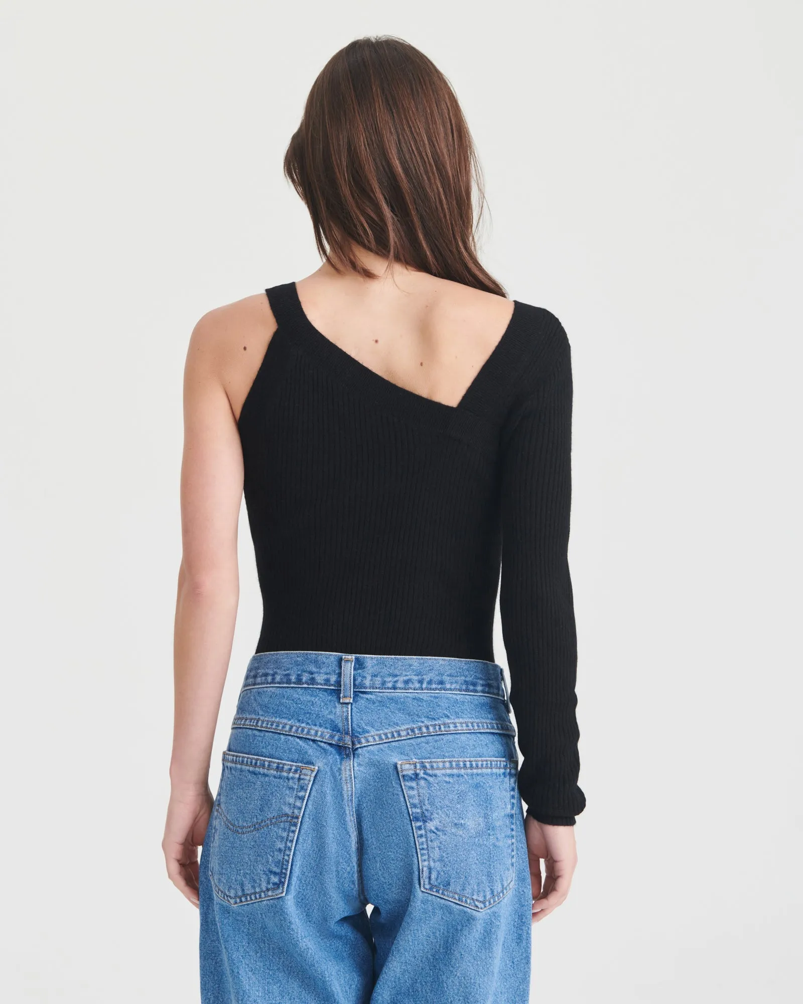 Wool Cashmere Asymmetrical Top