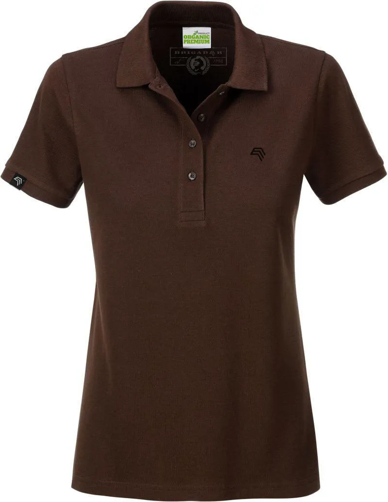 ― % ― JAN 8009 ― Damen Bio-Baumwolle Polo Shirt - Braun [M]